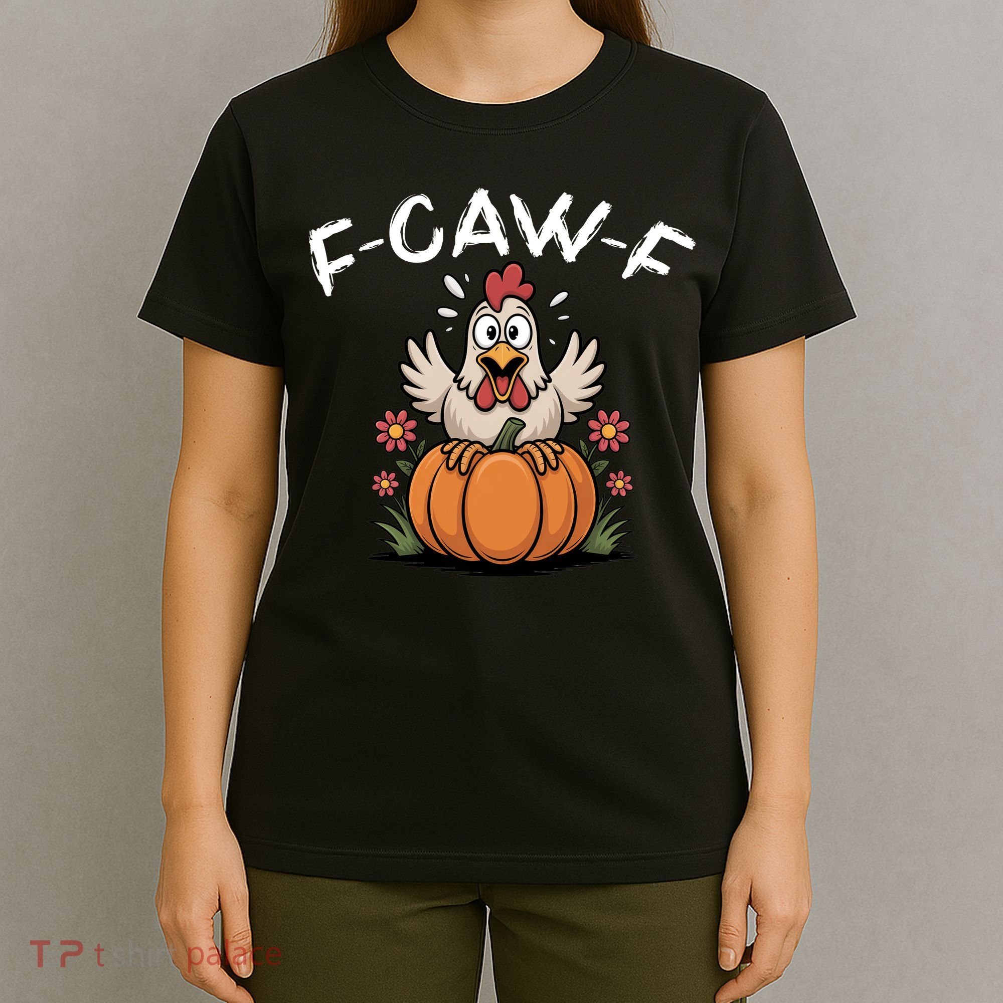 F-Caw-F Halloween Funny Sassy Raven Rooster T-Shirt