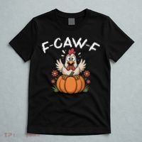F-Caw-F Halloween Funny Sassy Raven Rooster T-Shirt thumb 5