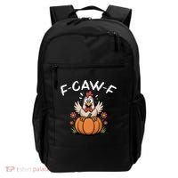 F-Caw-F Halloween Funny Sassy Raven Rooster Backpack thumb 0