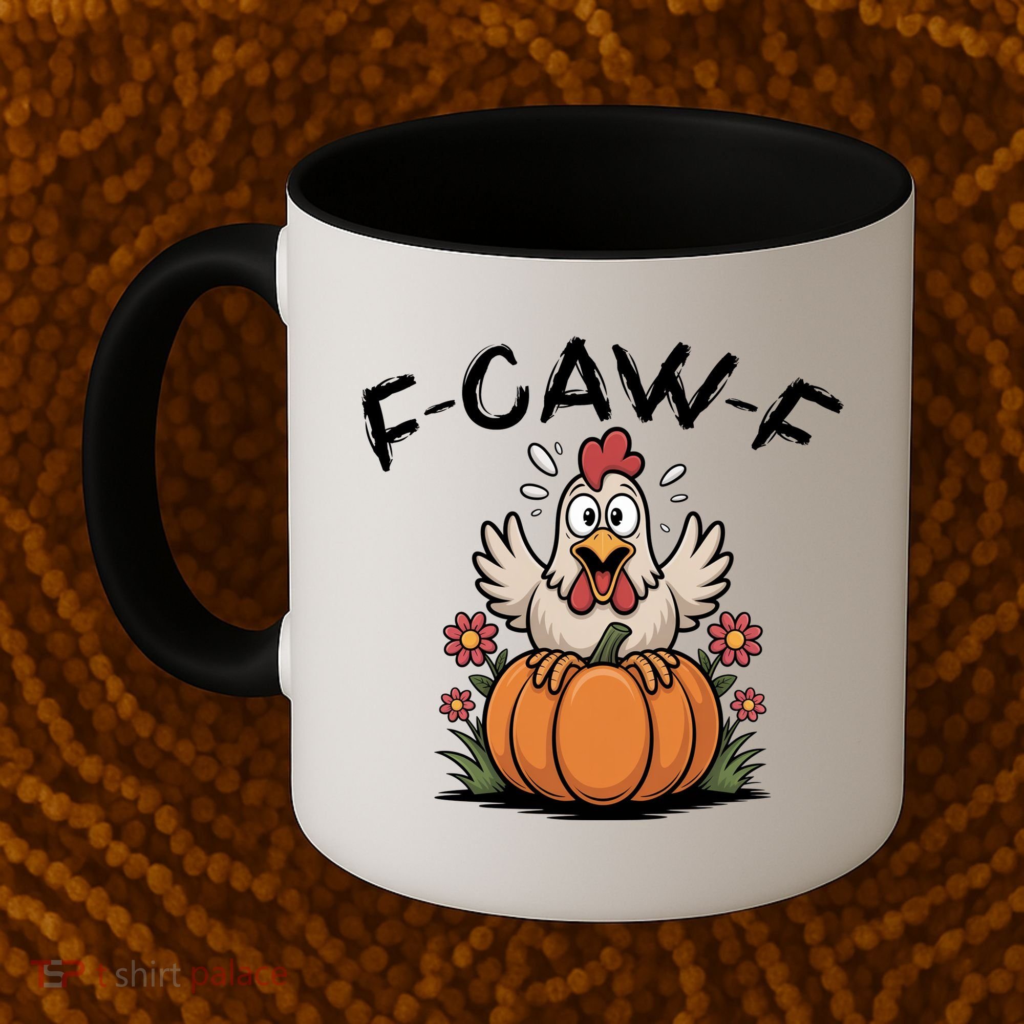 F-Caw-F Halloween Funny Sassy Raven Rooster Coffee Mug