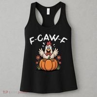 F-Caw-F Halloween Funny Sassy Raven Rooster Women's Tank Top thumb 3