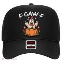 F-Caw-F Halloween Funny Sassy Raven Rooster Hat thumb 0