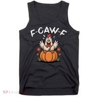 F-Caw-F Halloween Funny Sassy Raven Rooster Tank Top thumb 0