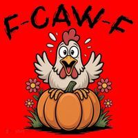 F-Caw-F Halloween Funny Sassy Raven Rooster Santa Hat thumb 1