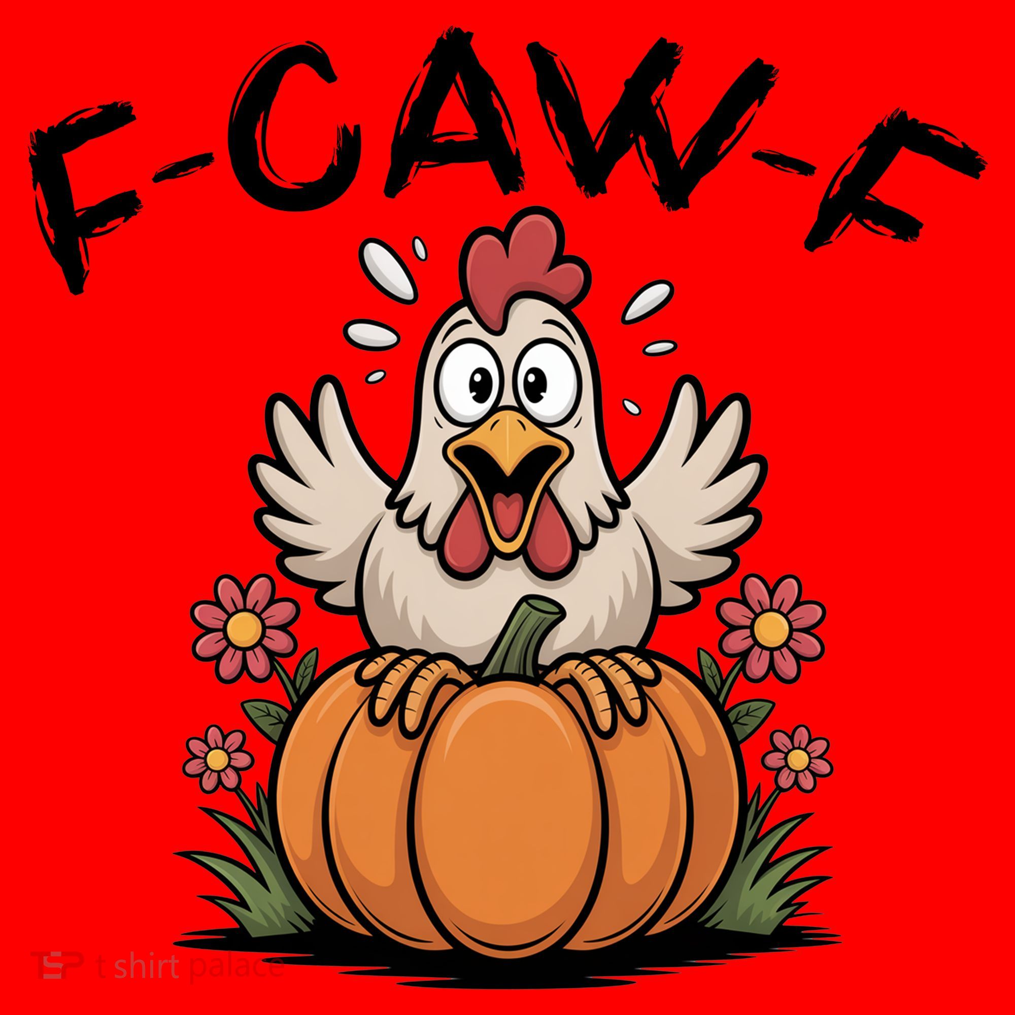 F-Caw-F Halloween Funny Sassy Raven Rooster Santa Hat