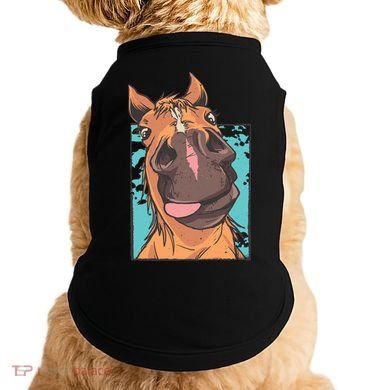 Funny Horse Face Doggie Tank