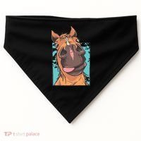 Funny Horse Face USA-Made Doggie Bandana thumb 0