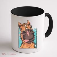Funny Horse Face Coffee Mug thumb 1
