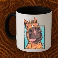 Funny Horse Face Coffee Mug thumb 2