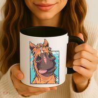 Funny Horse Face Coffee Mug thumb 3