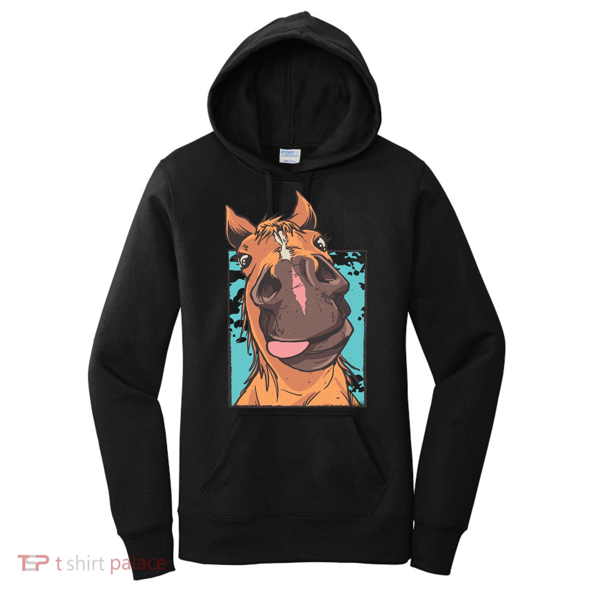 Funny Horse Face Women's Hoodie