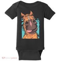 Funny Horse Face Baby Bodysuit thumb 0