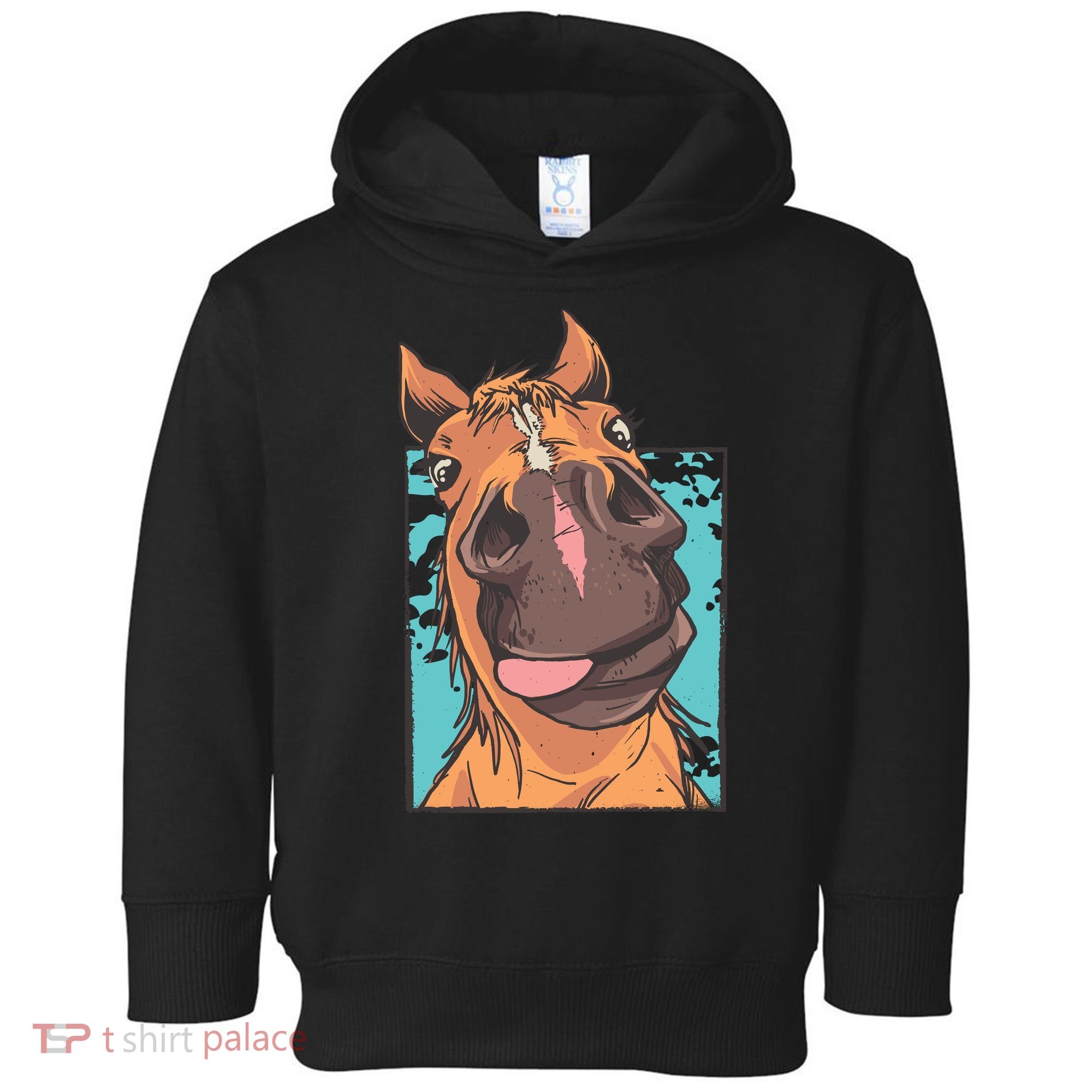 Funny Horse Face Toddler Hoodie