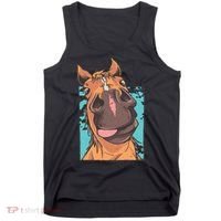 Funny Horse Face Tank Top thumb 0