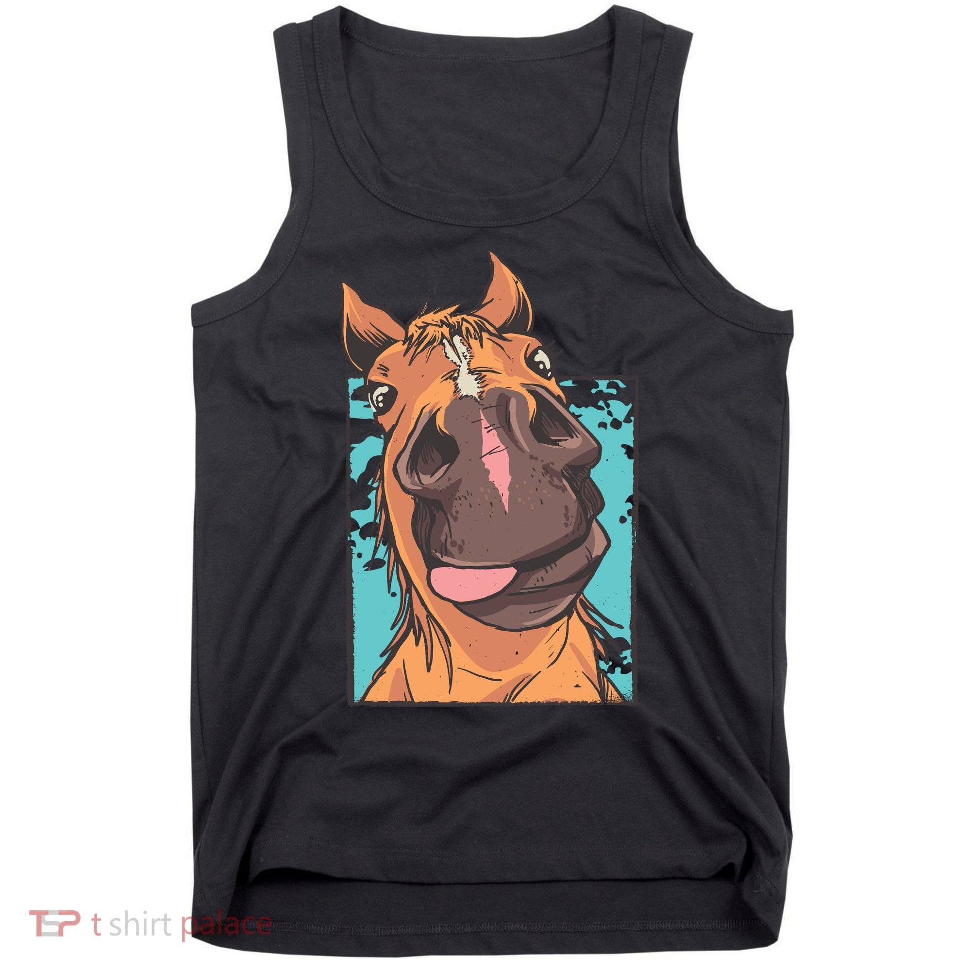 Funny Horse Face Tank Top