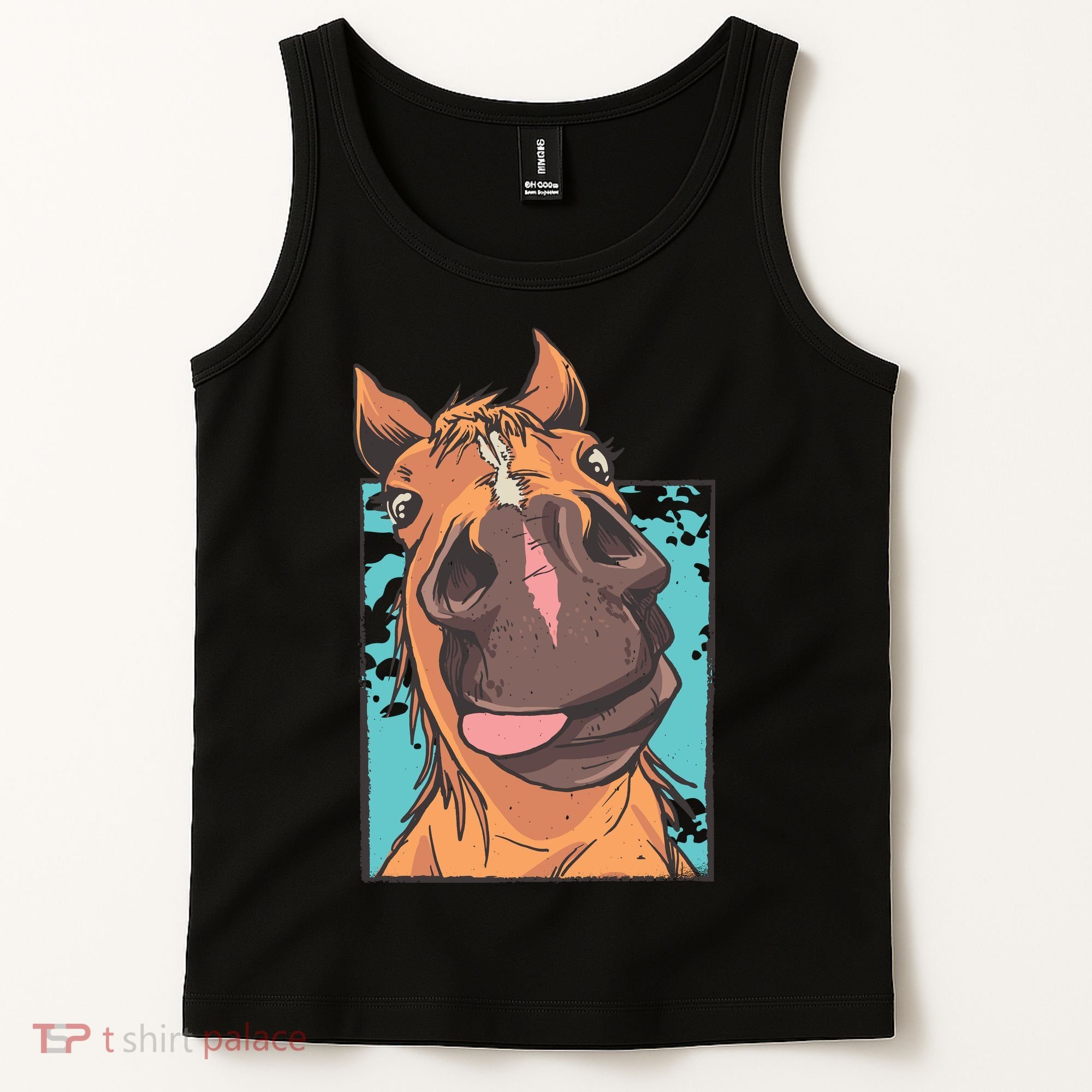 Funny Horse Face Tank Top