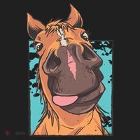 Funny Horse Face Golf Towel thumb 3