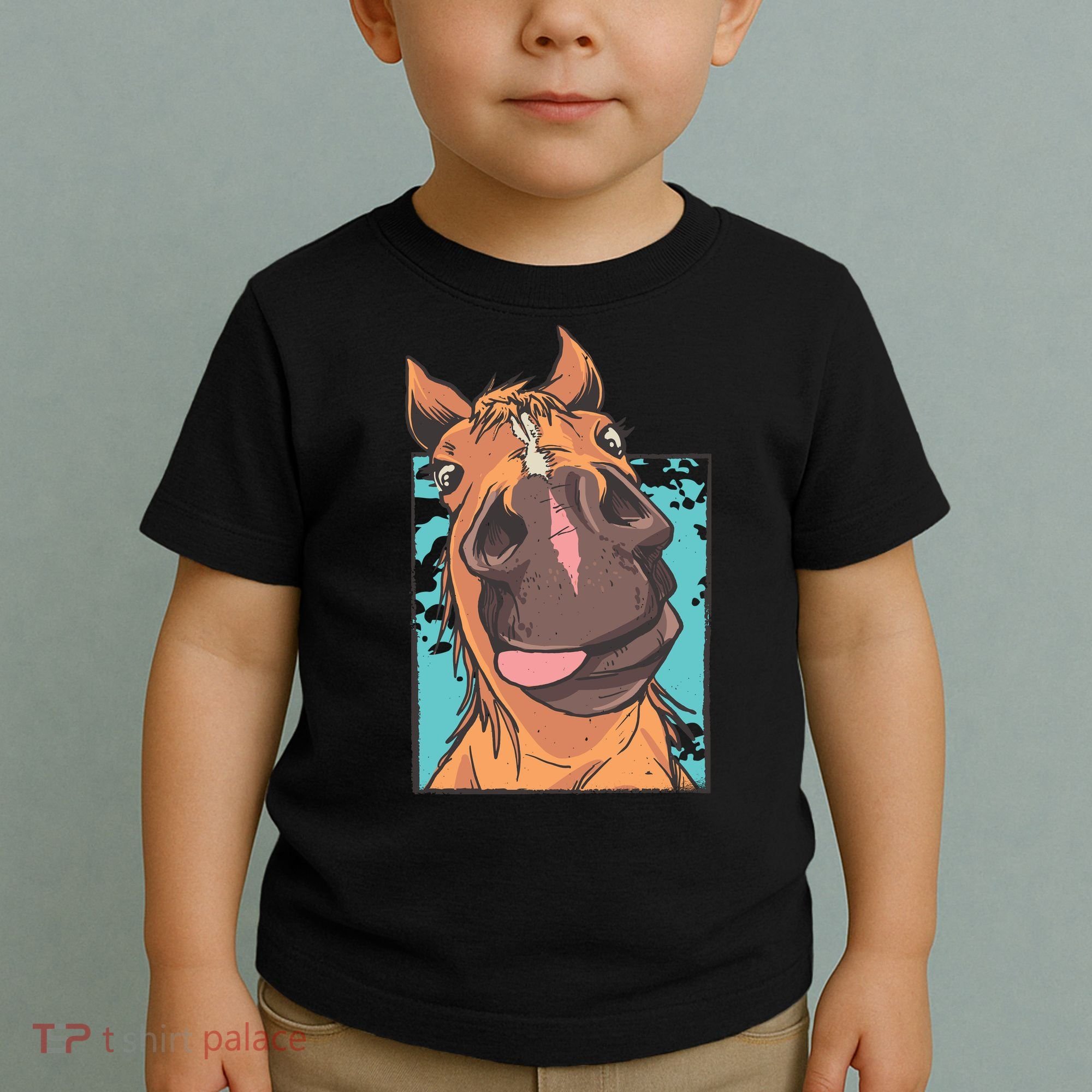 Funny Horse Face Toddler T-Shirt