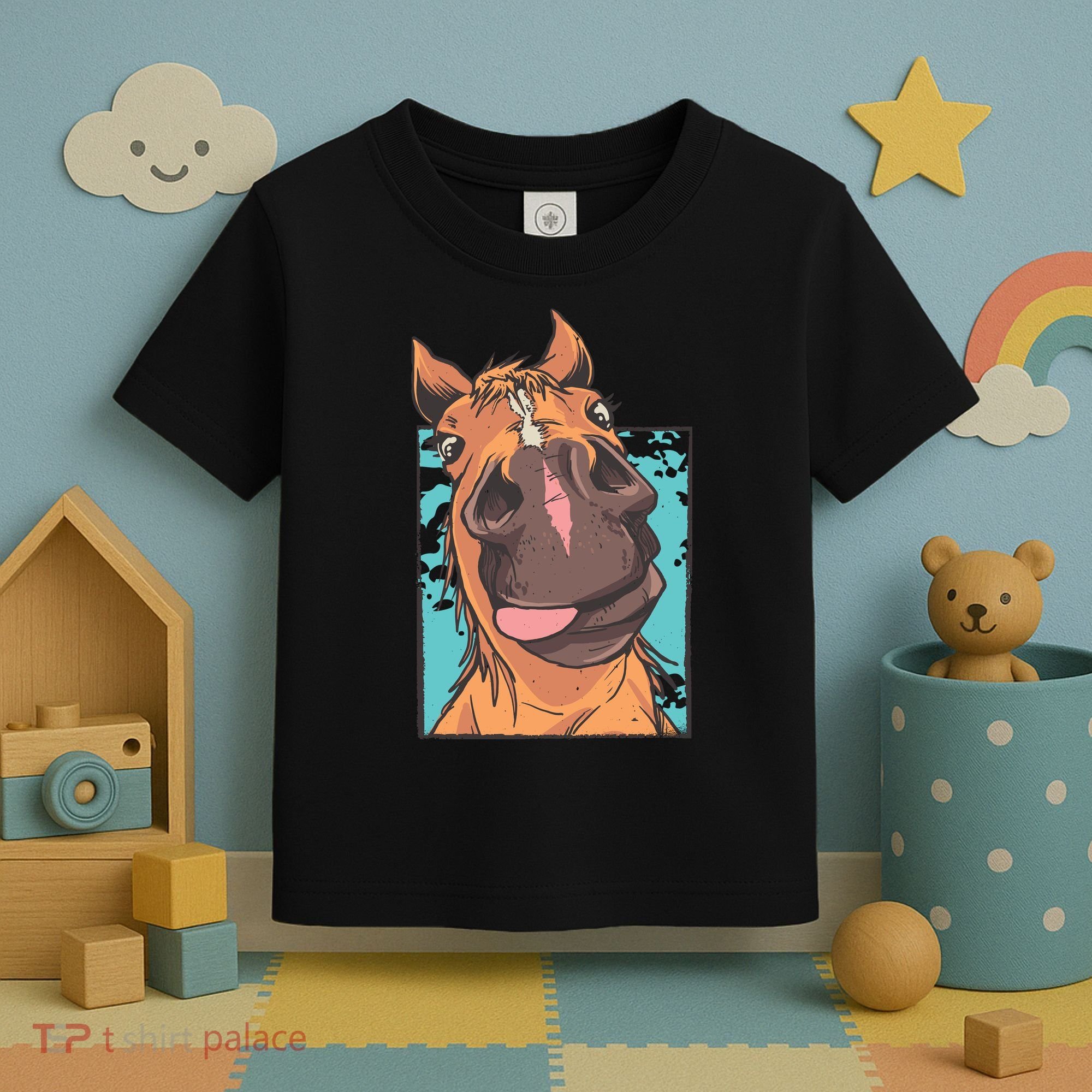 Funny Horse Face Toddler T-Shirt