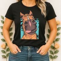 Funny Horse Face Women's T-Shirt thumb 2