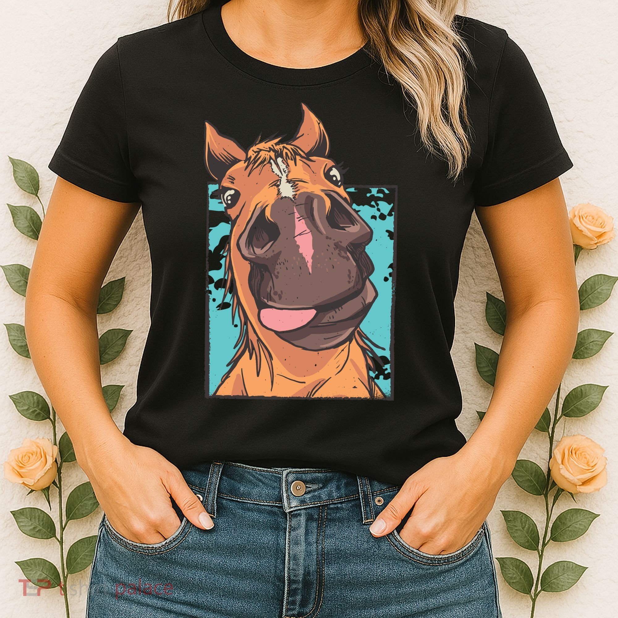 Funny Horse Face Women's T-Shirt