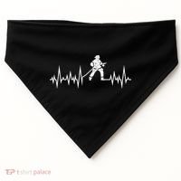 Fire Heartbeat Firefighter Fire Fighter Meaningful Gift USA-Made Doggie Bandana thumb 0