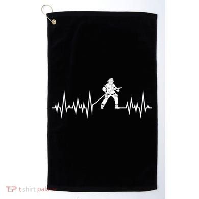 Fire Heartbeat Firefighter Fire Fighter Meaningful Gift Golf Towel