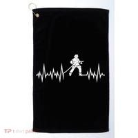 Fire Heartbeat Firefighter Fire Fighter Meaningful Gift Golf Towel thumb 0