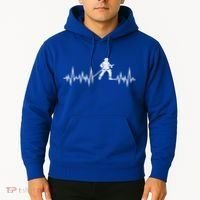 Fire Heartbeat Firefighter Fire Fighter Meaningful Gift Hoodie thumb 2
