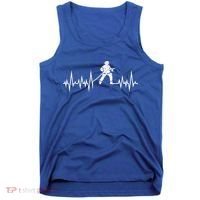 Fire Heartbeat Firefighter Fire Fighter Meaningful Gift Tank Top thumb 0