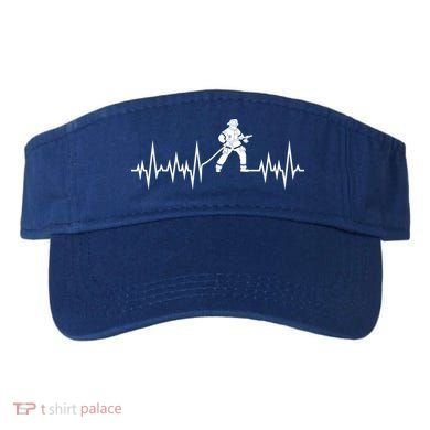 Fire Heartbeat Firefighter Fire Fighter Meaningful Gift Visor