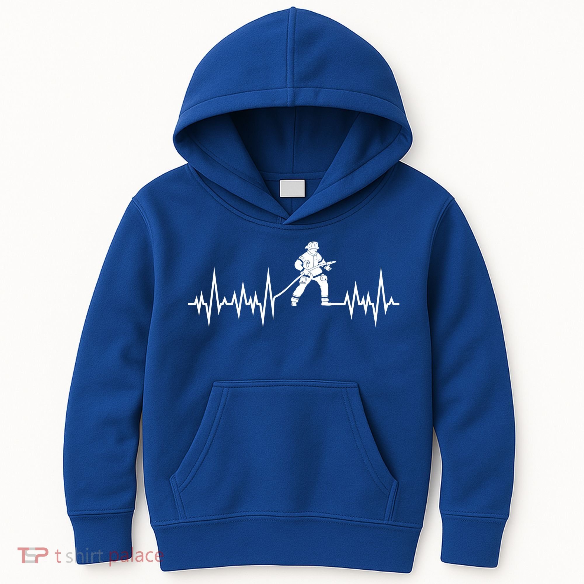Fire Heartbeat Firefighter Fire Fighter Meaningful Gift Kids Hoodie