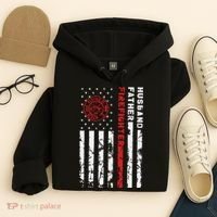 Firefighter Husband Father Fireman Fathers Day Gift For Dad Hoodie thumb 4