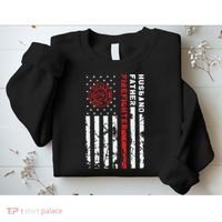 Firefighter Husband Father Fireman Fathers Day Gift For Dad Sweatshirt thumb 2