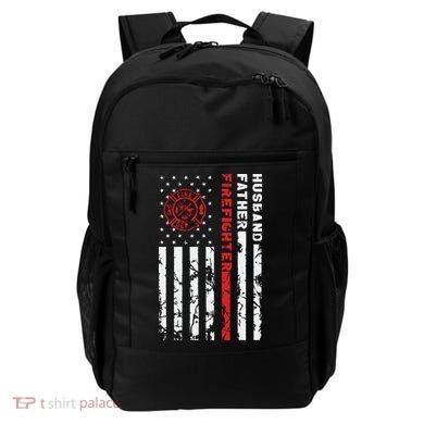 Firefighter Husband Father Fireman Fathers Day Gift For Dad Backpack