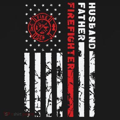 Firefighter Husband Father Fireman Fathers Day Gift For Dad Baby Long Sleeve Bodysuit