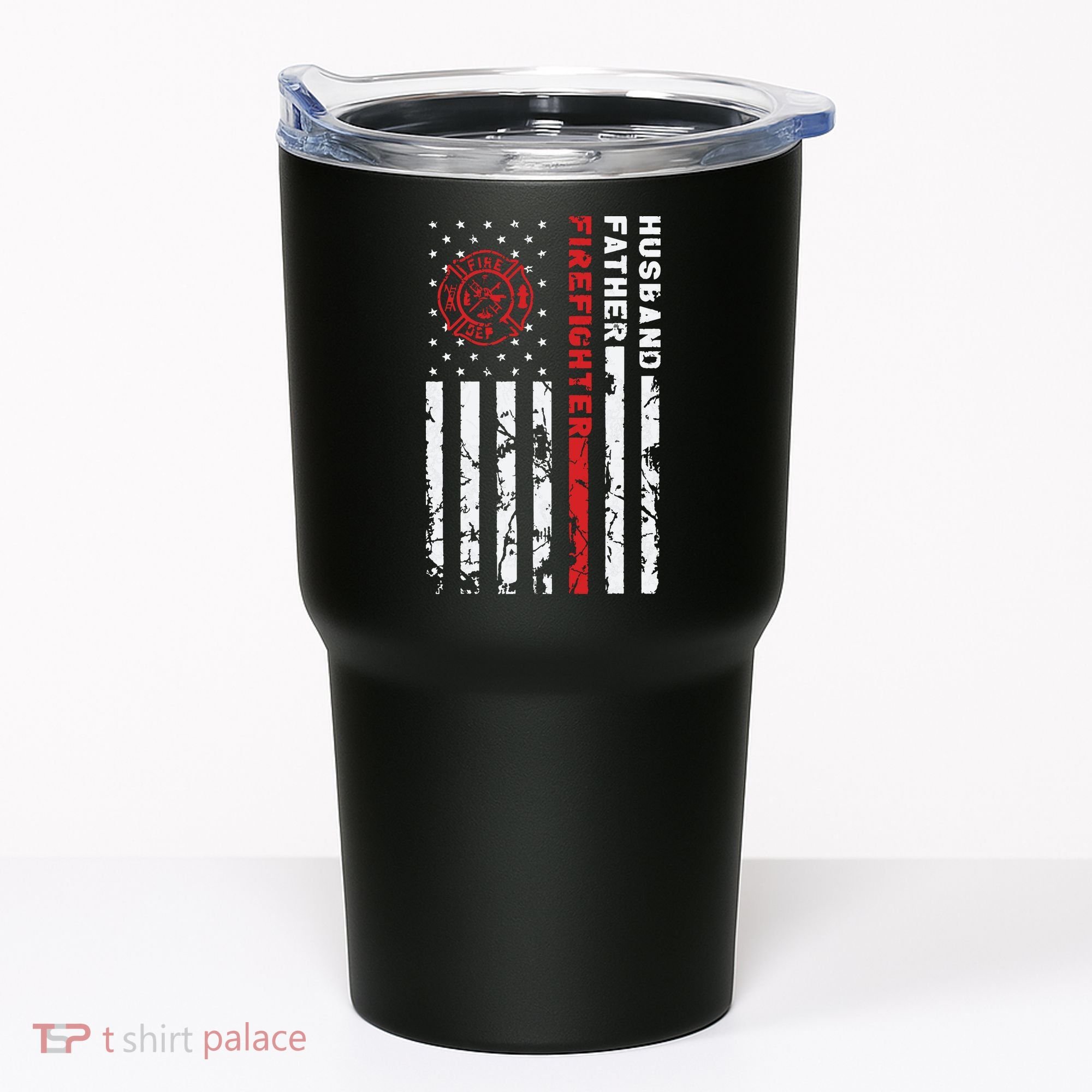 Firefighter Husband Father Fireman Fathers Day Gift For Dad Tumbler