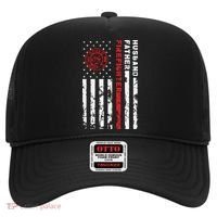 Firefighter Husband Father Fireman Fathers Day Gift For Dad Hat thumb 0