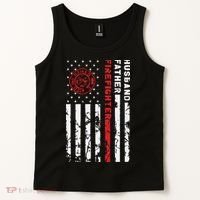 Firefighter Husband Father Fireman Fathers Day Gift For Dad Tank Top thumb 2