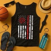 Firefighter Husband Father Fireman Fathers Day Gift For Dad Tank Top thumb 4