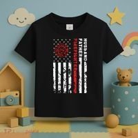 Firefighter Husband Father Fireman Fathers Day Gift For Dad Toddler T-Shirt thumb 3