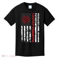 Firefighter Husband Father Fireman Fathers Day Gift For Dad Kids T-Shirt thumb 0
