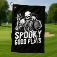 Football Halloween Golf Towel thumb 1