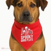 Football Halloween USA-Made Doggie Bandana thumb 1