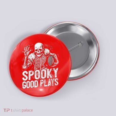 Football Halloween Button
