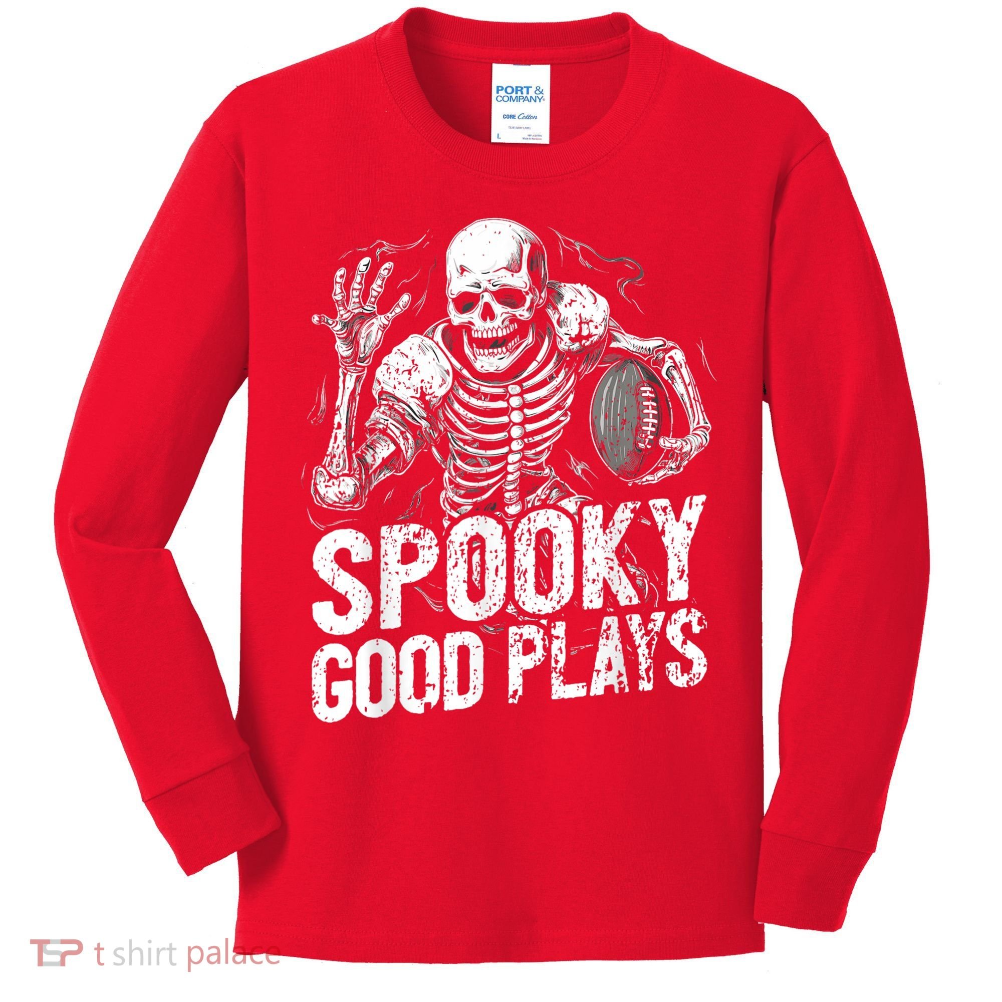 Football Halloween Kids Long Sleeve Shirt