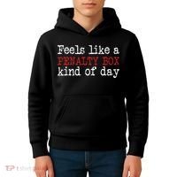 Funny Hockey Feels Like A Penalty Box Day Hockey Player Kids Hoodie thumb 4