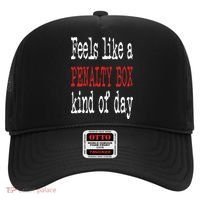 Funny Hockey Feels Like a Penalty Box Day Hockey Player Hat thumb 0