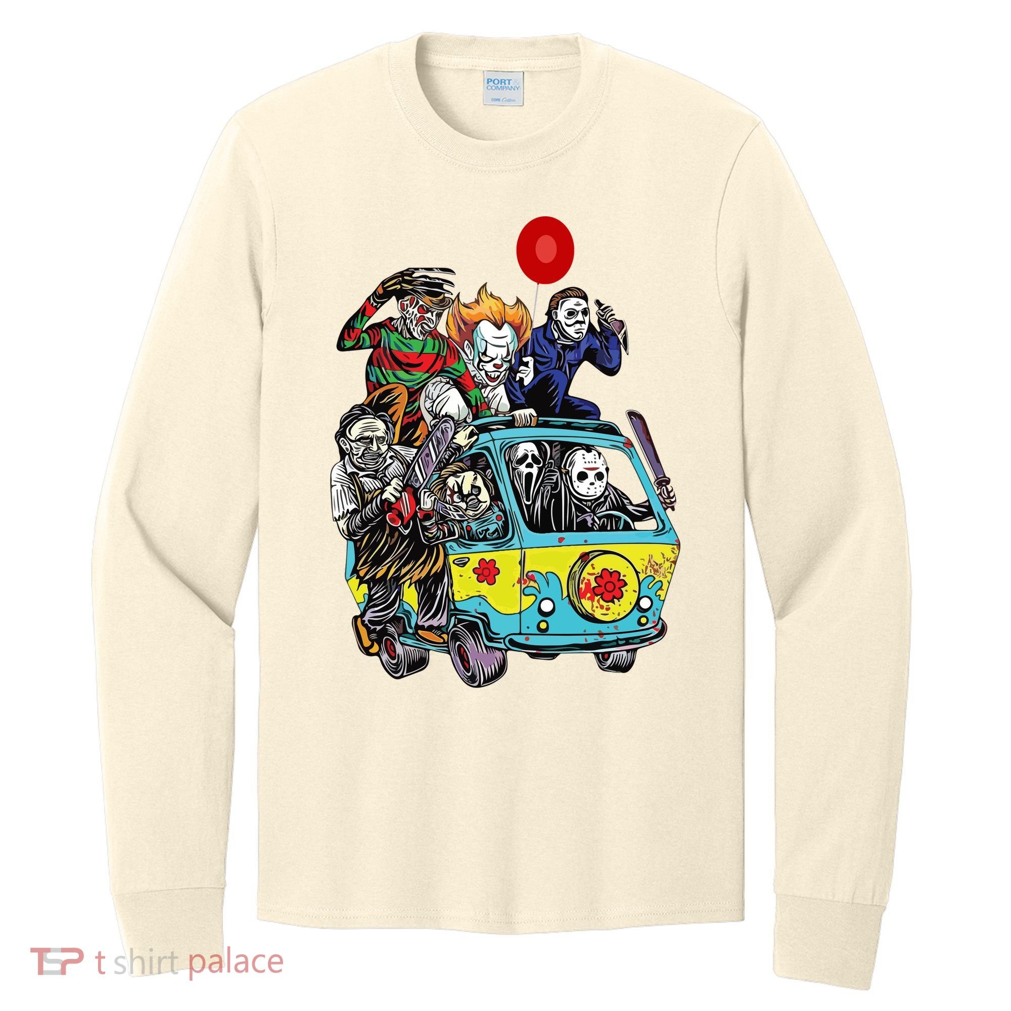 Funny Halloween Friends Gift Long Sleeve Shirt