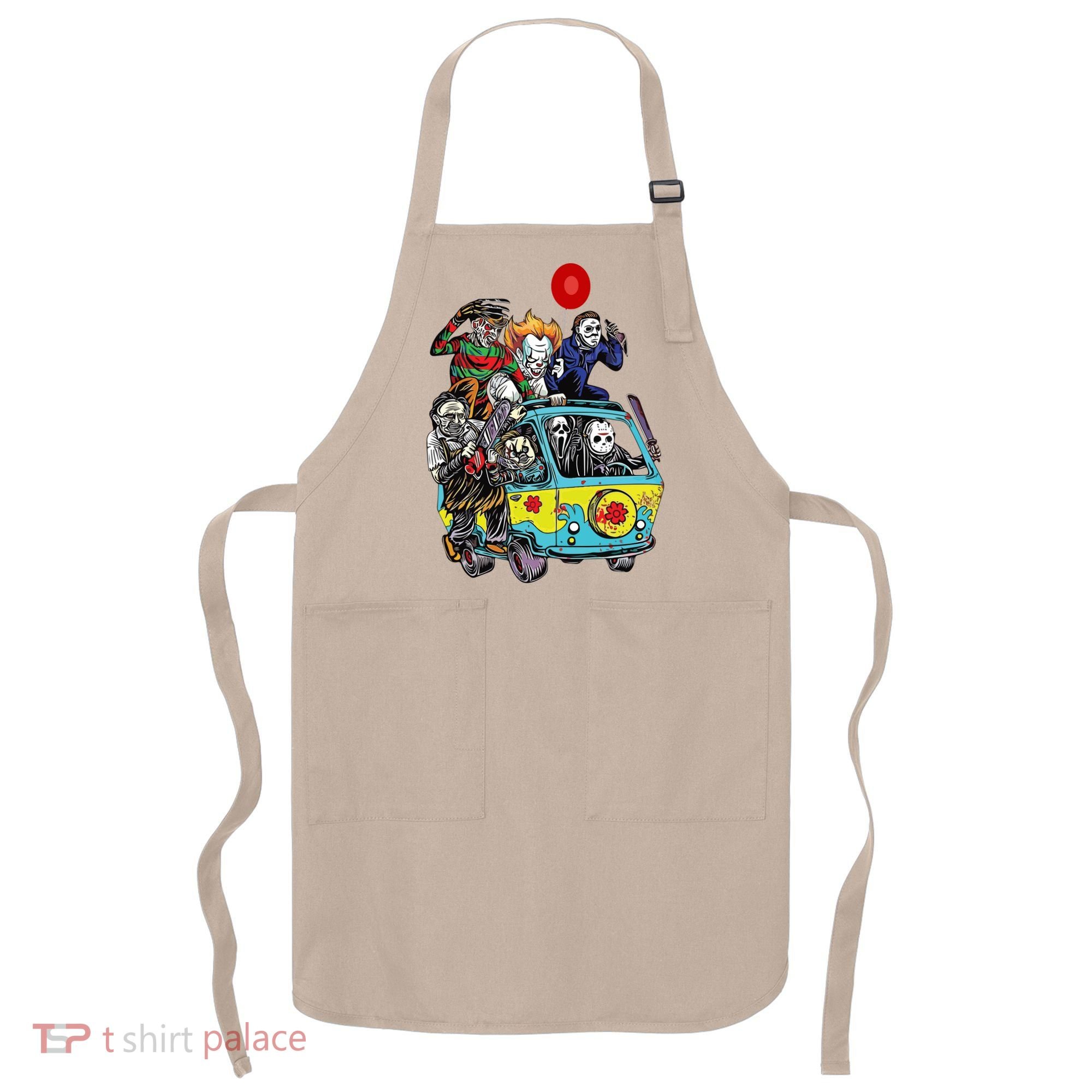 Funny Halloween Friends Gift Apron